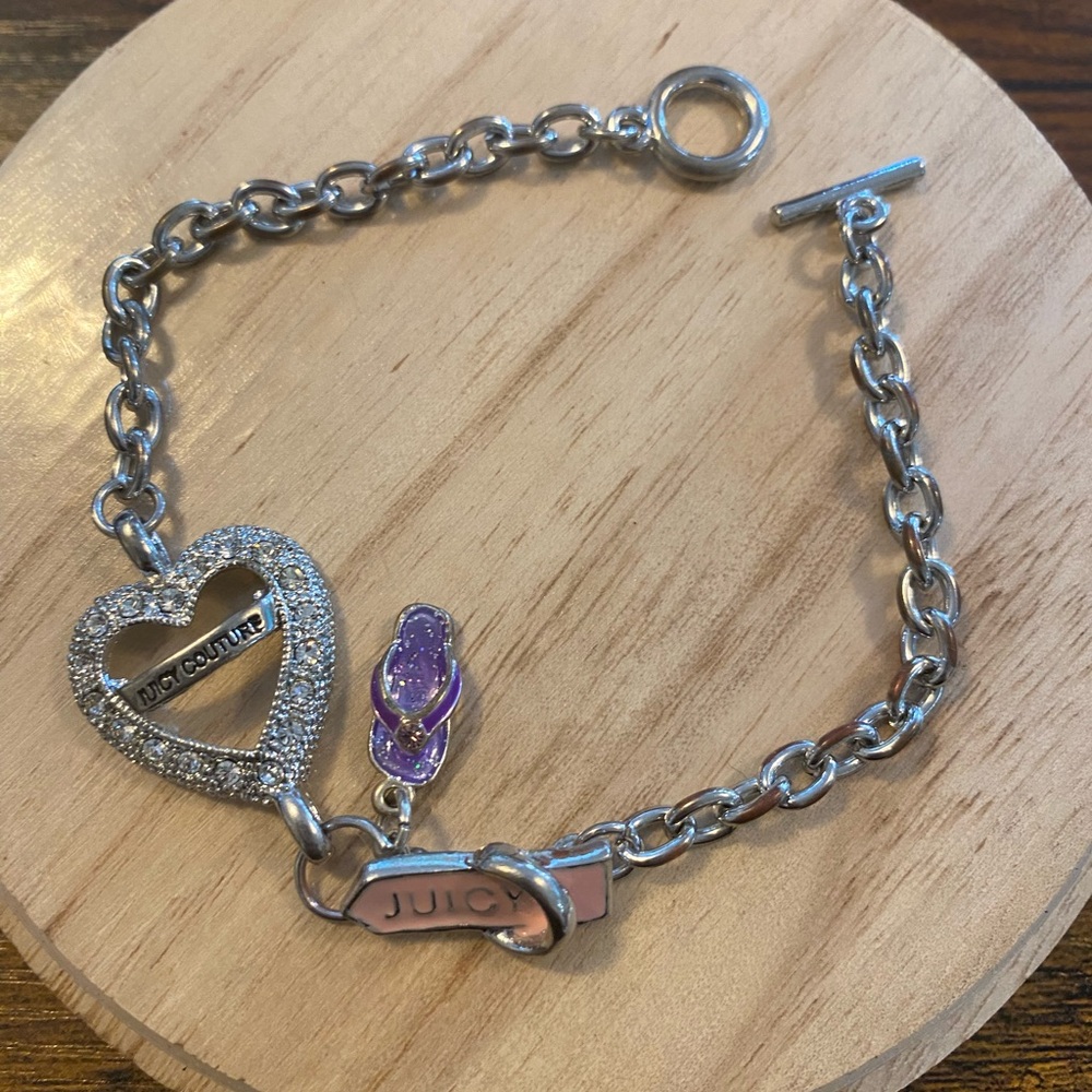 Juicy Couture silver toggle bracelet